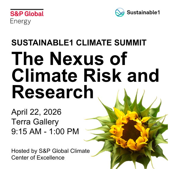 Sustainable1 Climate Summit: The Nexus of Climate Risk and Research